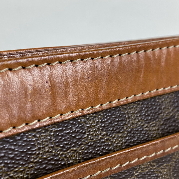 Celine Macadam Pattern All Over Canvas Clutch Bag Brown - Picture 3 of 7